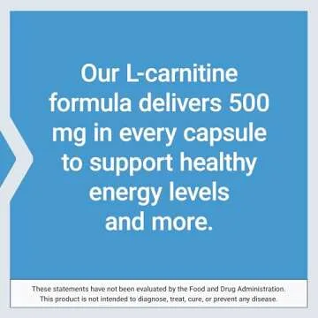 Life Extension L-Carnitine 500 mg Energy Memory Supplement