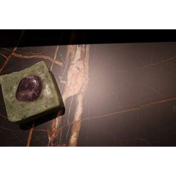 Lifestone Amethyst Crystal Soap with Organic Spirulina and Lavender Essential Oil
