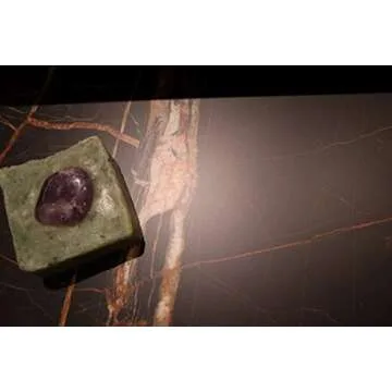 Lifestone Amethyst Crystal Soap with Organic Spirulina and Lavender Essential Oil