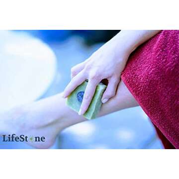 Lifestone Amethyst Crystal Soap with Organic Spirulina and Lavender Essential Oil