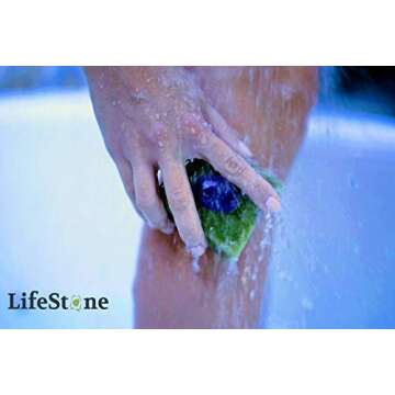 Lifestone Amethyst Crystal Soap with Organic Spirulina and Lavender Essential Oil
