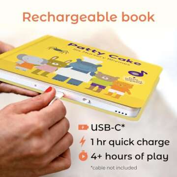 Cali's Books Patty Cake Nursery Rhymes. Interactive Books for 1 Year Old. Sound Book for Toddlers 1-...