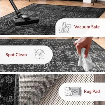 nuLOOM Arlena Area Rug 5x8 Durable Decorative Flooring