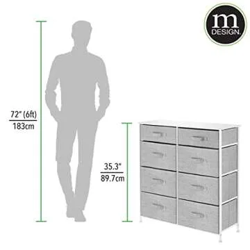 Functional mDesign 8 Drawer Storage Dresser for All Spaces