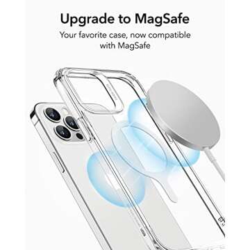 ESR Magnetic Ring 360, Compatible with MagSafe Ring, Universal Magnetic Conversion Kit Compatible with MagSafe Sticker, for iPhone 16/15/14/13/12/11, Galaxy S23/S22/S21 and More, 2 Pack, White