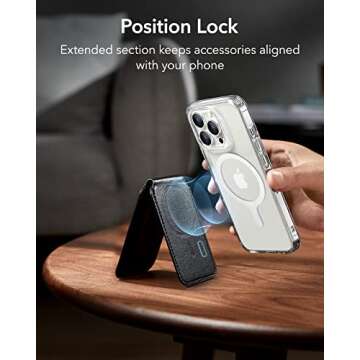 ESR Magnetic Ring 360, Compatible with MagSafe Ring, Universal Magnetic Conversion Kit Compatible with MagSafe Sticker, for iPhone 16/15/14/13/12/11, Galaxy S23/S22/S21 and More, 2 Pack, White