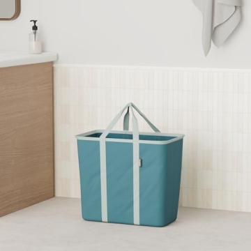 CleverMade Collapsible Laundry Caddy, 64L Total - 2PK