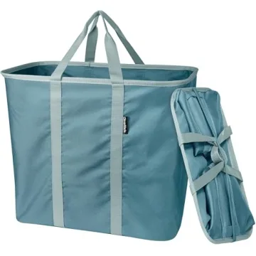 CleverMade Collapsible Laundry Caddy, 64L Total - 2PK