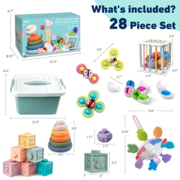 6-in-1 Montessori Baby Toy Set for Learning Fun