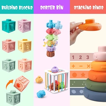 6-in-1 Montessori Baby Toy Set for Learning Fun