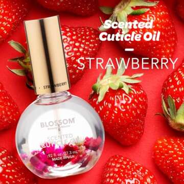 Blossom Cuticle Oil for Nails, Hydrating, Moisturizing, Scented Nail Oil Cuticle Care, Infused with ...