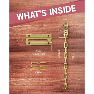 Jack N’ Drill Chain Door Guards - Stylish 2 Pack Security Lock