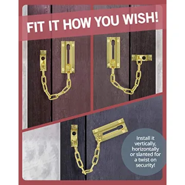 Jack N’ Drill Chain Door Guards - Stylish 2 Pack Security Lock