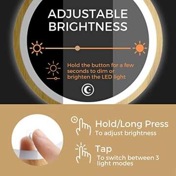 Kimikata LED Lighted Mirror with Adjustable Lighting