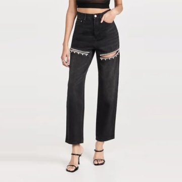 MIFJNF Women's Y2k Ripped Jeans - Stylish & Comfortable