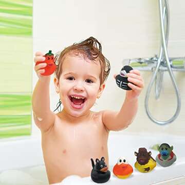 ArtCreativity Halloween Ducks for Kids - Pack of 12