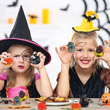 ArtCreativity Halloween Ducks for Kids - Pack of 12
