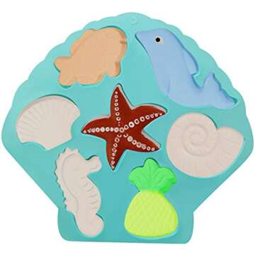 Palksky Under The Sea Silicone Cake Mold Ocean Animal Dolphin/Fish/Conch/Starfish/Sea Shell/Seahorse/Mermaid Tail Soap Mold for Bath Bomb Jelly Mousse Candy Chocolate Mold Random Color