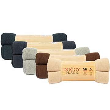 My Doggy Place - Super Absorbent Microfiber Towel - Dog Bathing Supplies - Microfiber Drying Towel -...