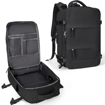 coowoz Large Travel Backpack For Women Men,Carry On Backpack Flight Approved,Hiking Backpack Waterpr...