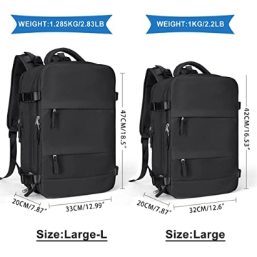 coowoz Large Travel Backpack - Stylish & Functional