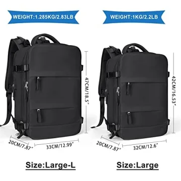 coowoz Large Travel Backpack - Stylish & Functional