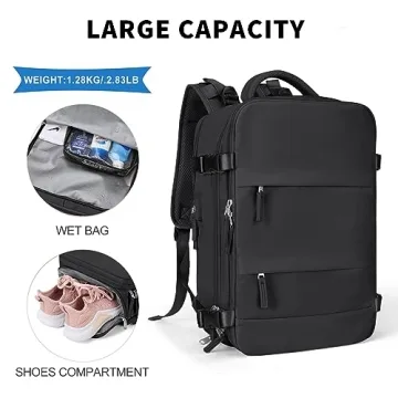 coowoz Large Travel Backpack - Stylish & Functional
