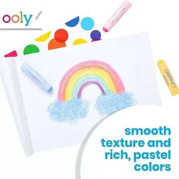 Ooly Chunkies 6 Pastel Paint Sticks For Kids, Tempera Paint Sticks Pastel Colors Set, No Mess Quick Drying Art Supplies for Toddlers and Kids