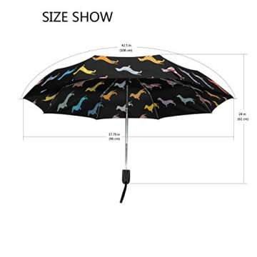Cute Dachshund Umbrella - Auto Open Close Design