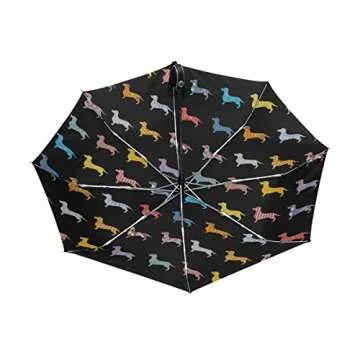 Cute Dachshund Umbrella - Auto Open Close Design
