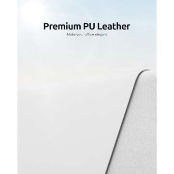 YSAGi Leather Desk Protector, Office Mat, Large Mouse Mat, Non-Slip PU Leather Blotter, Laptop Desk ...