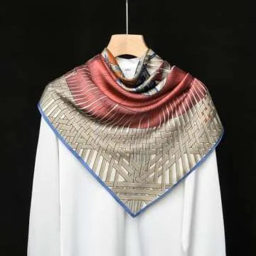 Luxurious SHIROUYU 100% Mulberry Silk Scarf - Perfect Gift