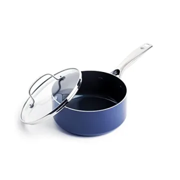 Blue Diamond Cookware 2QT Saucepan - Durable Nonstick, Versatile Cooking Options