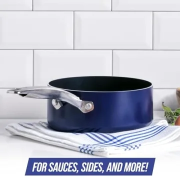 Blue Diamond Cookware 2QT Nonstick Saucepan with Lid