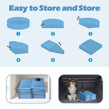 Durable 47" Foldable Dog Bath Pool for Pets