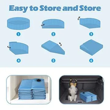 Durable 47" Foldable Dog Bath Pool for Pets