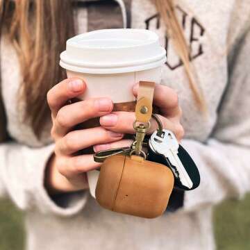 Leather AirPods Case with Strap – Vintage Design