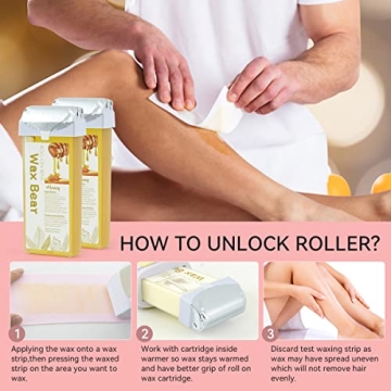 Wax Bear Roll-on Hair Removal Kit for Easy Waxing
