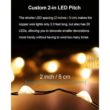 20 Pack Fairy Lights Battery Operated for Decor