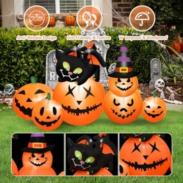 5.8 FT Halloween Inflatable Pumpkin Decor
