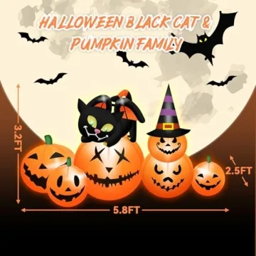 5.8 FT Halloween Inflatable Pumpkin Decor