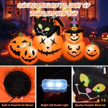 5.8 FT Halloween Inflatable Pumpkin Decor