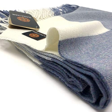 Cheeky Checks Alpaca Throw Blanket - 100% Baby Alpaca Wool