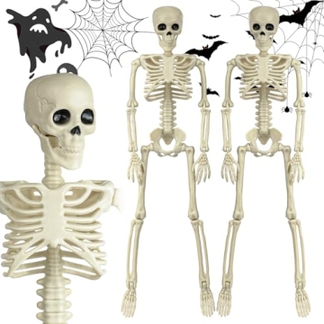 6 Pack Skeleton Halloween Decorations - Perfect for Parties
