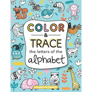 Color and Trace Alphabet Workbook for Kids Ages 3-5