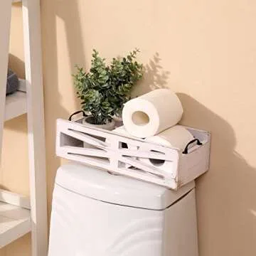 MJYIOK Rustic Bathroom Decor Box for Stylish Storage