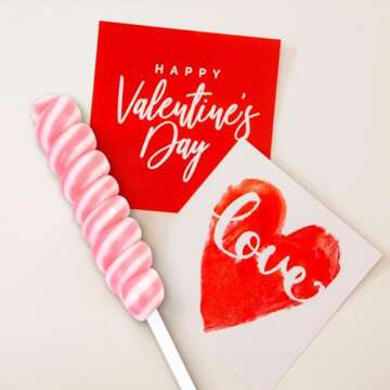 Pink Twisty Lollipops Individually Wrapped Bulk - Valentines Candy Valentine Lollipops Candy - Kid's Whirley Lollipops Candy for Decorating Brithday, Strawberry Flavor 30 Pack