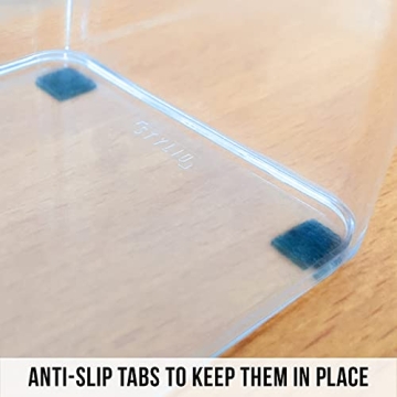 STYLIO Clear Acrylic Drawer Organizers 8 Piece Set