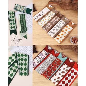 Hioyiwse Purse Scarf Handbags For Women Skinny Hair Neck Accessories Scarves With Bag Scarfs Handle Fashion Lightweight 37.8x 2.6inch 07