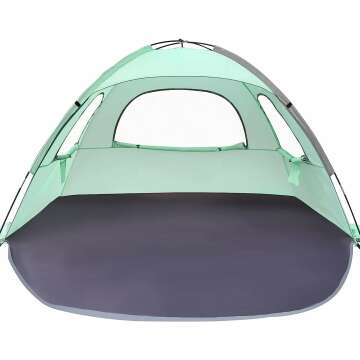 WhiteFang Anti-UV Beach Tent for Groups Up to 6